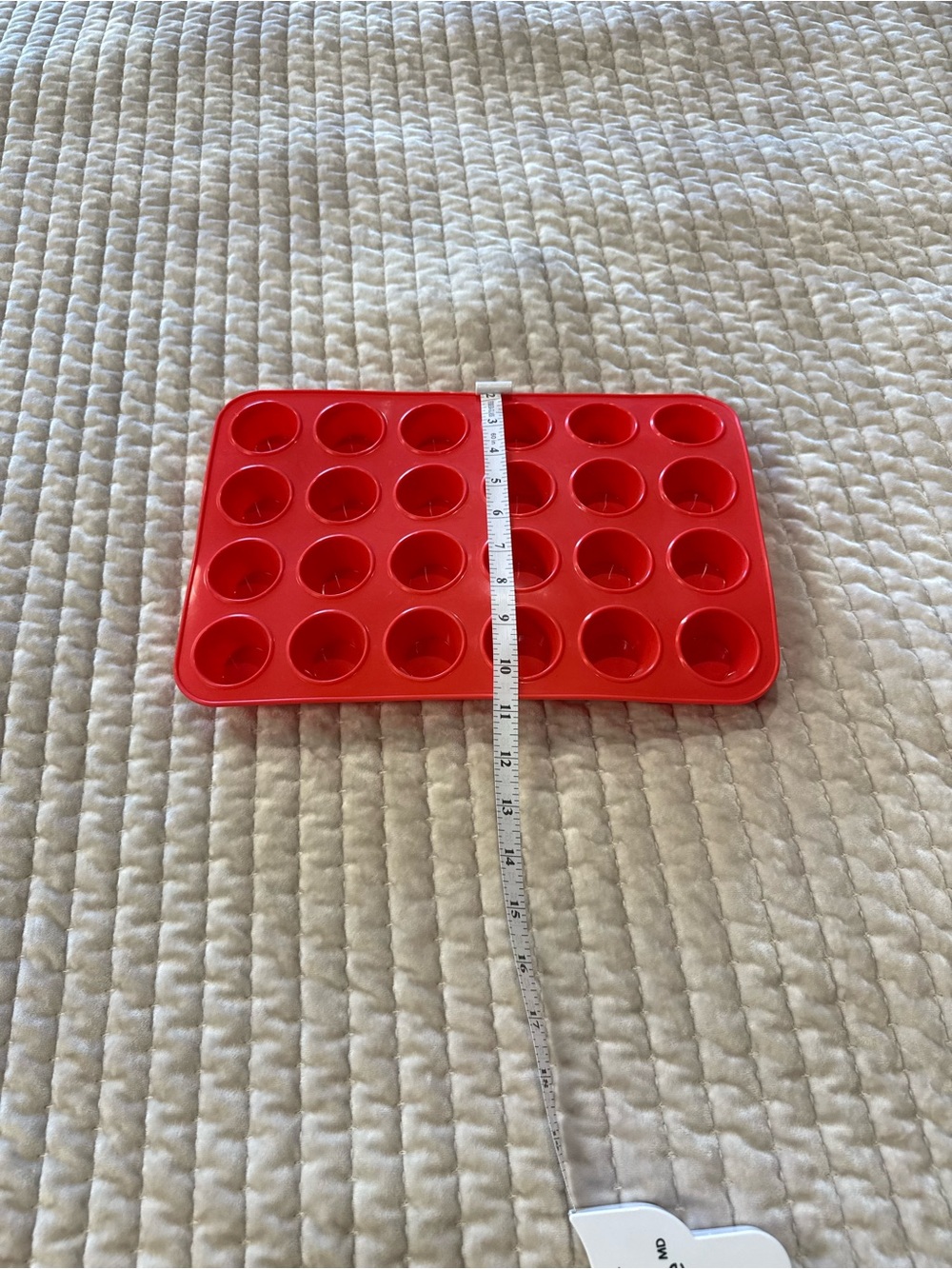 Red 24-Cup Silicone Mini Muffin Tray - Picture 3 of 3